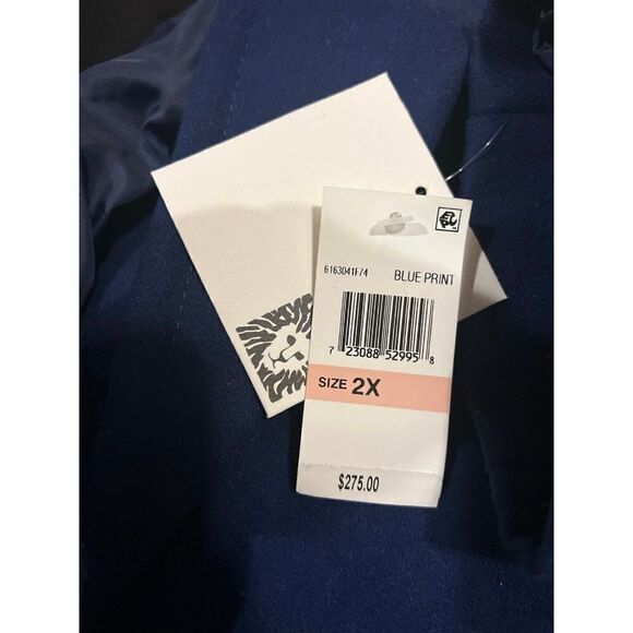 Anne Klein Plus Size Double-Breasted Blue Wool Peacoat Size 2X NWT - Picture 8 of 8